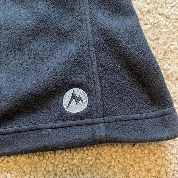 Marmot Full Zip Black Fleece- Size Medium black in color - Picture 3 of 5